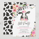 Search for pink cow party invitations Holy cow i'm one