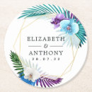 Search for beach wedding coasters Turquoise