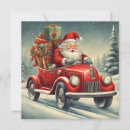Search for vintage car christmas cards Victorian santa