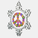 Search for hippie peace sign christmas tree decorations Flowers