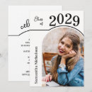 Search for contemporary graduation invitations Black and white