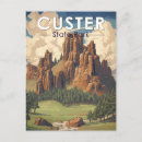 Search for custer postcards Custer state park