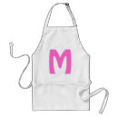 Search for monogrammed women aprons Initial