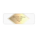 Search for gold foil wedding return address labels White