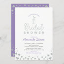 Search for purple and silver bridal shower invitations Modern