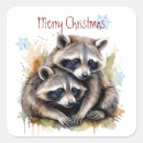Search for cute raccoon stickers Watercolor