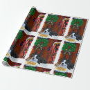 Search for boston terrier christmas wrapping paper Cute