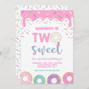 Search for two sweet doughnut birthday invitations Doughnut grow up