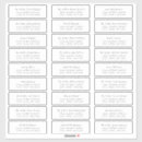 Search for guest return address labels Elegant
