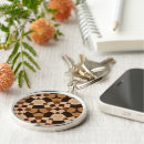 Search for brown pattern key rings Squares
