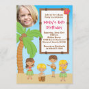 Search for kids luau party invitations Tiki