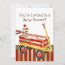 Search for red wagon invitations Retro