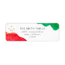 Search for red abstract return address labels Chic