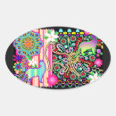 Search for flower pattern oval stickers Flowers