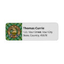 Search for family crest return address labels Tartan