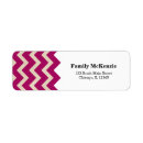 Search for modern chevron pattern return address labels Chic