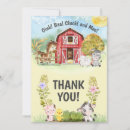 Search for 2nd birthday thank you cards Farm animals