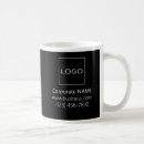 Search for branded mugs Black and white