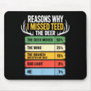 Search for deer hunting mouse mats Men