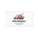 Search for pickup truck return address labels Vintage