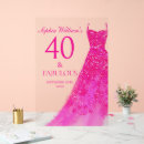 Search for fabulous 40 40th birthday party decor Pink