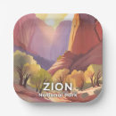 Search for national park paper plates Zion