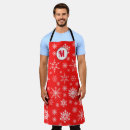 Search for and smocks aprons Red