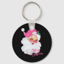 Search for christmas design round key rings Santa
