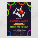 Search for glow bowling invitations Glow in the dark