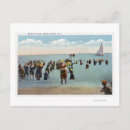 Search for bathers horizontal postcards Beach