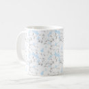 Search for light blue flowers mugs Watercolor