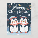 Search for merry christmas penguin postcards Cute penguins