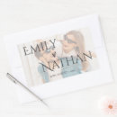 Search for rectangular wedding stickers Names