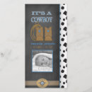 Search for cowboy birth announcement cards Blue
