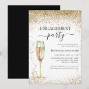 Search for gold glitter engagement party invitations Chic