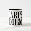 Search for latin quotes mugs Seize the day
