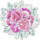 Search for pink peonies wedding stickers Green