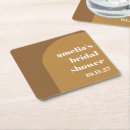Search for brown coasters Bridal shower