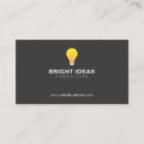 Search for lightbulb business cards Lighting