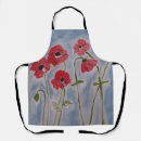 Search for red poppy aprons Pretty