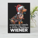 Search for weiner dog christmas cards Santa claus