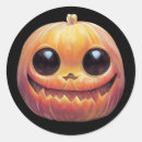 Search for pumpkin faces stickers Illustration