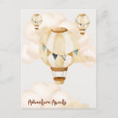 Search for adventure awaits postcards Hot air balloon