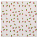 Search for red strawberries fabric Girly