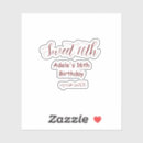 Search for 10 birthday stickers Calligraphy typography elegant romantic