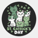 Search for irish cats stickers Clover