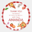 Search for pizza birthday party stickers Red