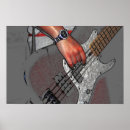 Search for bass guitar posters Red