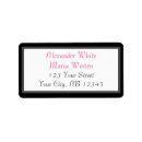 Search for pink grey wedding return address labels Modern