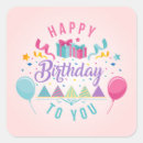 Search for birthday greeting stickers Happy